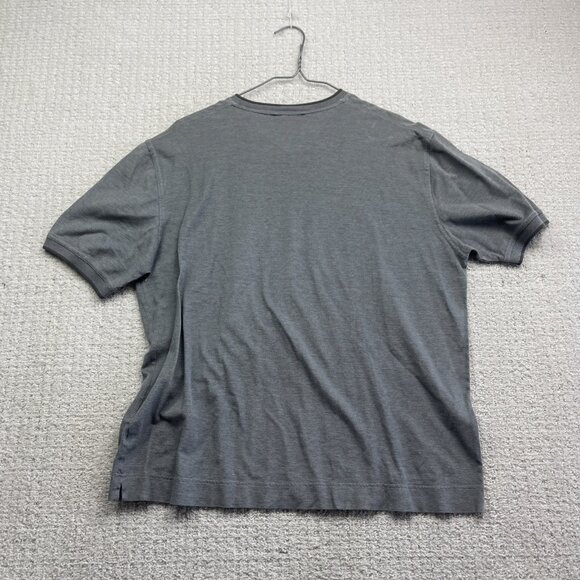 Ferrante T-Shirt Mens 56 Grey Golf Casual Made in Italy V-neck Short Sleeve - Picture 13 of 16